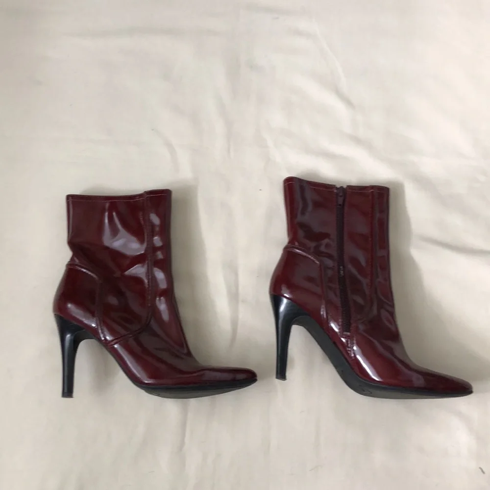 Nine West Cherry Red Booties